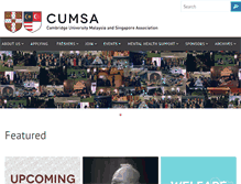 Tablet Screenshot of cumsa.org